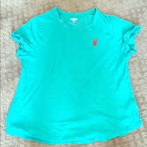 teal lobster shirt